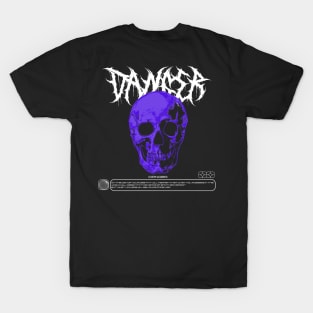 DANGER SKULL BLUE T-Shirt